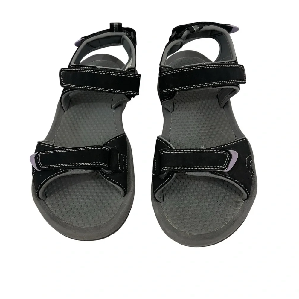 Khombu Coral Black and Purple Sport/Hiking/River Sandals - Picture 3 of 11